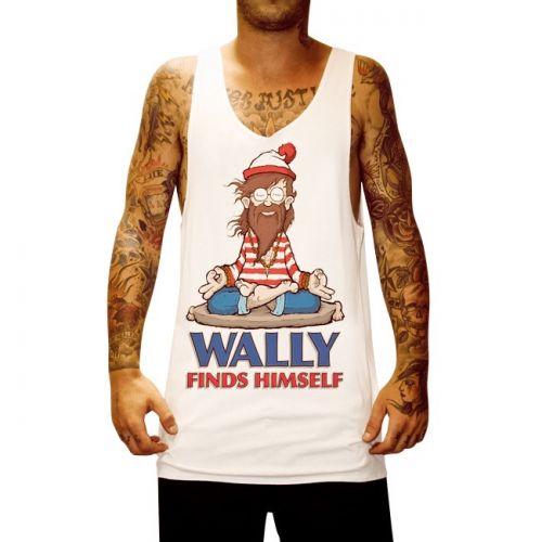 WALLY FOUND WHITE SINGLET
