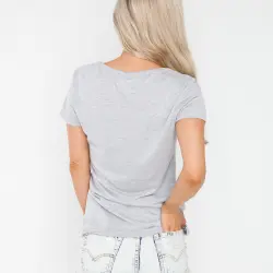 MARBLE GREY BLANK TEE