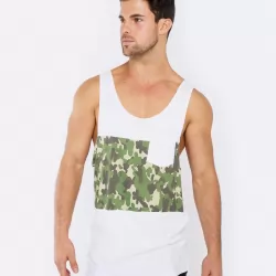 FIND ME IN THE WOODS WHITE SINGLET