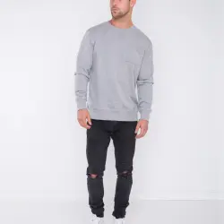 SCHOOL YARD MARBLE GREY CREW