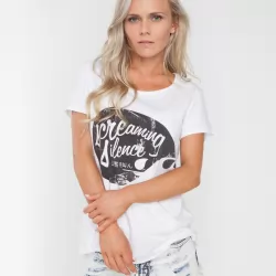 SCREAMING SILENCE WHITE TEE