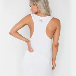 NO SURRENDER WHITE SINGLET