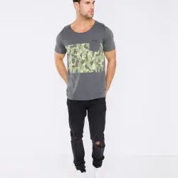 FIND ME IN THE WOODS GREY TEE