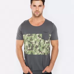 FIND ME IN THE WOODS GREY TEE
