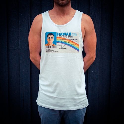MC LOVIN WHITE SINGLET