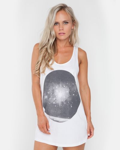 GONE HOME WHITE SINGLET