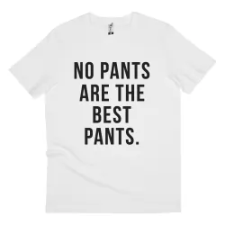 NO PANTS WHITE TEE