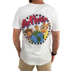 ARTHUR FRONT AND BACK WHITE TEE