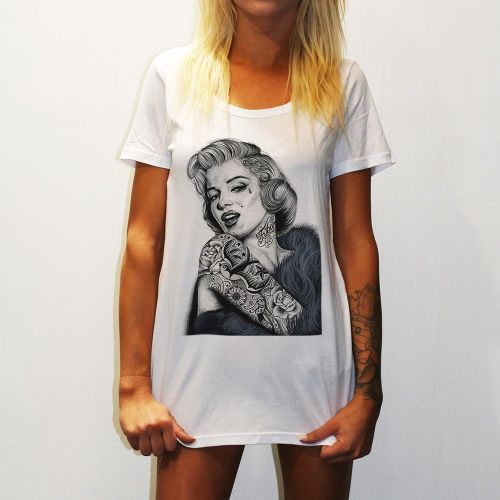 WOMENS MONROE WHITE TEE