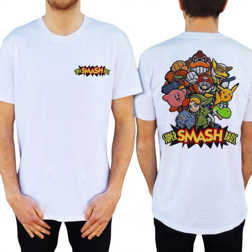 SMASH BROS FRONT AND BACK TEE