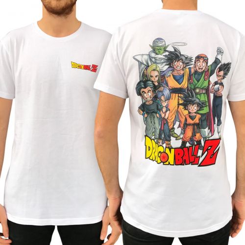Z FIGHTERS FRONT AND BACK WHITE TEE DBZ