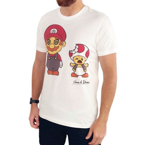 MUSHROOM WHITE TEE