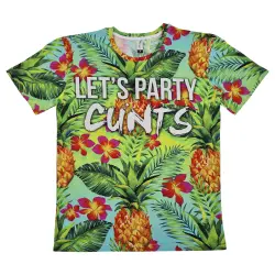 FULL PRINT LETS PARTY TEE