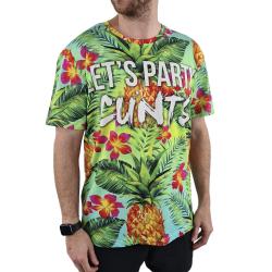 FULL PRINT LETS PARTY TEE
