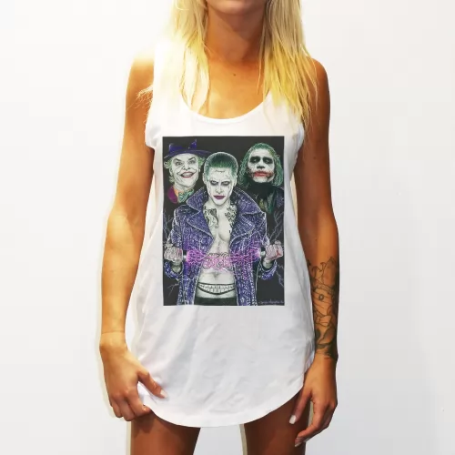 WOMENS THE UNHOLY TRINITY WHITE SINGLET