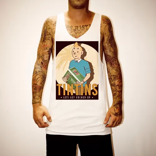 TIN TIN WHITE SINGLET