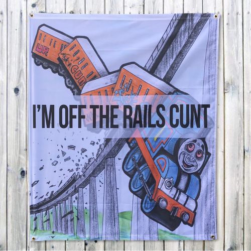 OFF THE RAILS WALL HANGING 1000 X 1200MM
