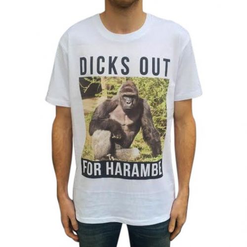 HARAMBE WHITE TEE