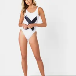 CROSS WHITE SWIMSUIT