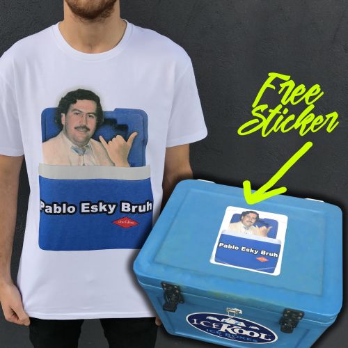 ESKY WHITE TEE + FREE ESKY STICKER