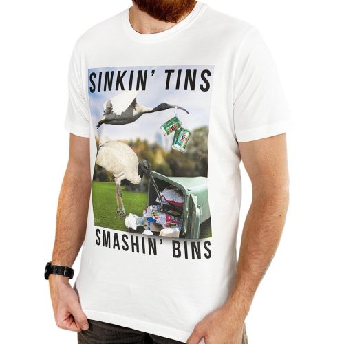 BIN CHICKEN WHITE TEE