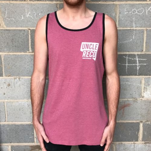 RED RECO LOGO MENS SINGLET