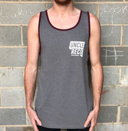 GREY RECO LOGO MENS SINGLET