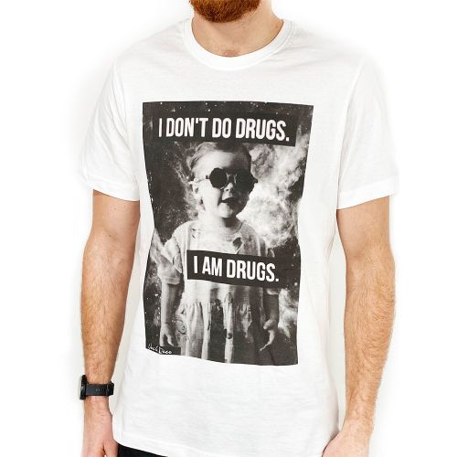 I DON'T DO DRUGS WHITE TEE