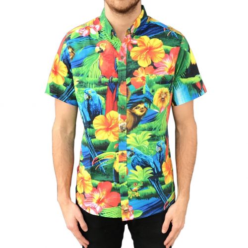 TROPICAL BUTTON UP PARTY SHIRT
