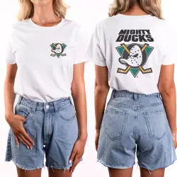 QUACK FRONT AND BACK WHITE TEE