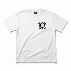 QUACK FRONT AND BACK WHITE TEE