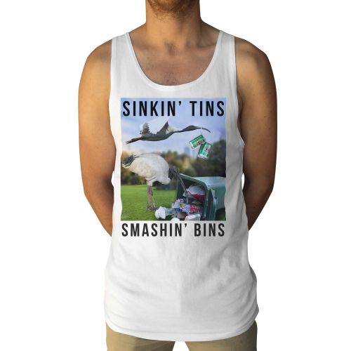 BIN CHICKEN WHITE SINGLET
