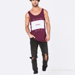 FEAR THE LOGO MAROON SINGLET