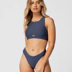 ABBI BLUE BIKINI TOP