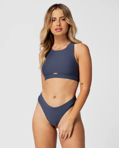 ABBI BLUE BIKINI TOP