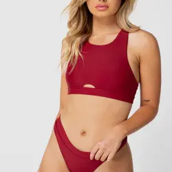 ILLANA MAROON BIKINI BOTTOMS
