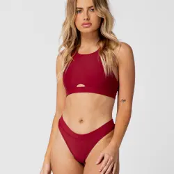 ILLANA MAROON BIKINI BOTTOMS