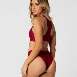 ABBI MAROON BIKINI TOP