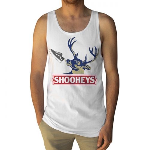 SHOOHEYS WHITE SINGLET