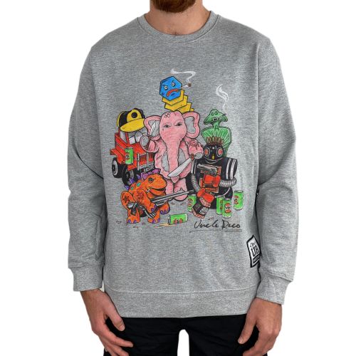 THUG JOHNSON MARBLE GREY CREW