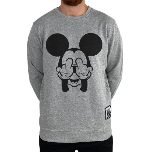 FINGERS MARBLE GREY CREW