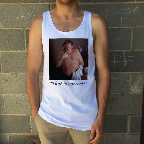 THAT IS CORRECT WHITE SINGLET