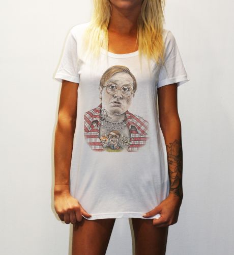 WOMENS BUBBLES WHITE TEE