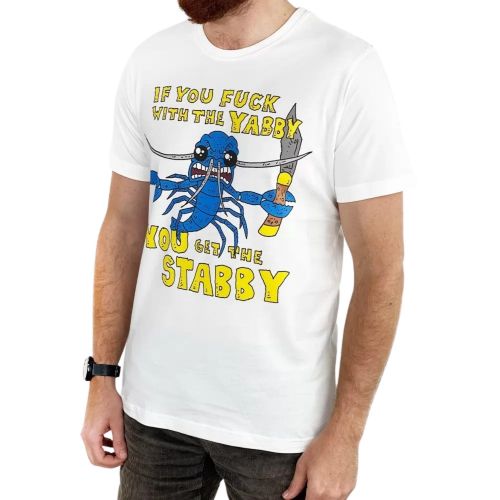 YABBY STABBY WHITE TEE