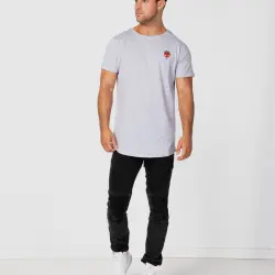 ROSE MARBLE GREY TEE