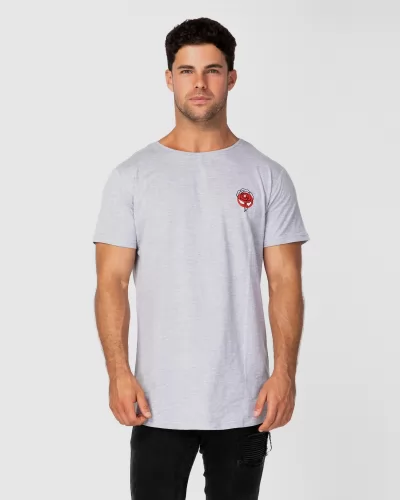 ROSE MARBLE GREY TEE