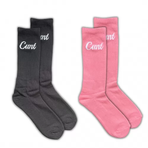 CURSIVE 2 PACK OF SOCKS