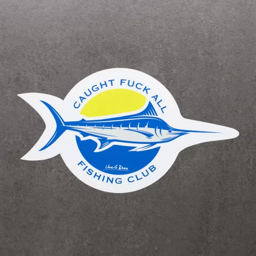 FISHING CLUB DIE CUT STICKER