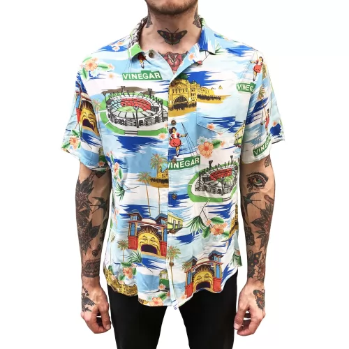 VINTAGE MELBOURNE RAYON VACATION SHIRT