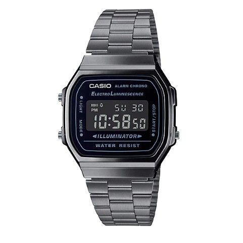 GUN METAL VINTAGE ILLUMINATOR WATCH